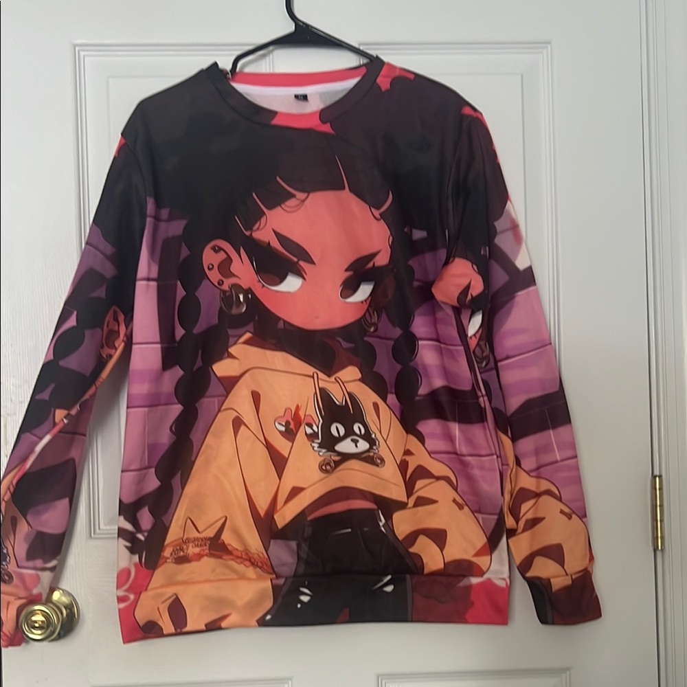Graphic  Shirt with Cartoon Design